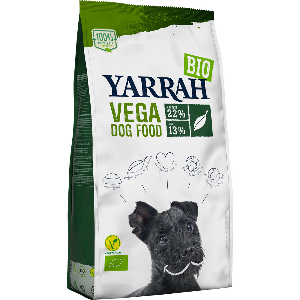 2er-SET Bio Hunde-Trockenfutter Adult Vega, vegetarisch 2kg Yarrah - Bild 1