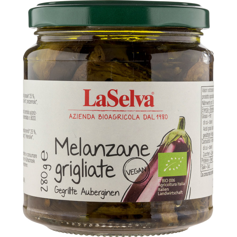 3er-SET Auberginen gegrillt  in Olivenöl  280g LaSelva - Bild 1