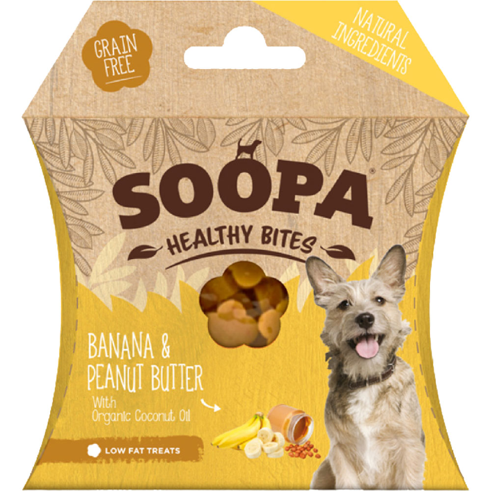 4er-SET vegane Hundedrops Banane und Erdnussbutter 50g nicht Bio Soopa - Bild 1