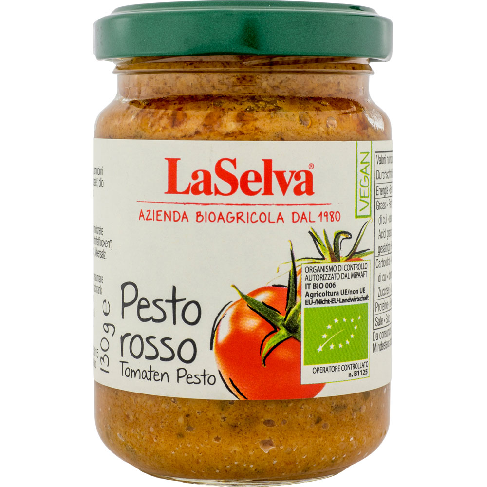 6er-VE Pesto rosso - Tomatenpesto 130g LaSelva - Bild 1