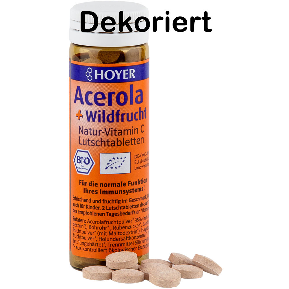 Acerola&Wildfrucht Lutschtabletten 60 Stück in einer Packung Hoyer - Bild 2