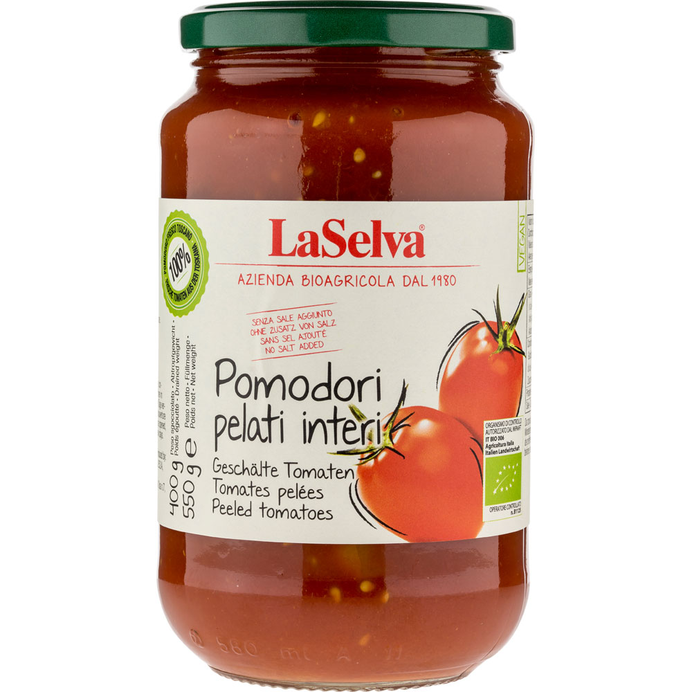 RM 3er-SET Pomodori Pelati (geschälte Tomaten) 550g LaSelva - Bild 1